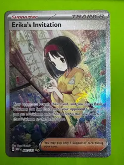 Pokemon TCG Erika's Invitation 203/165 SV: Scarlet & Violet 151 SIR NM - Image 1