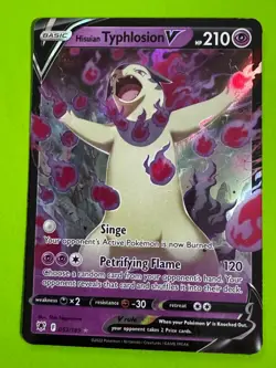Pokemon TCG Hisuian Typhlosion V 053/189 SWSH10: Astral Radiance Ultra Rare LP - Image 1