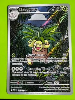 Pokemon TCG Exeggutor 135/132 ME01: Mega Evolution Illustration Rare NM - Image 1
