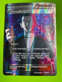 Pokemon TCG Giovanni's Scheme (Full Art) 162/162 XY - BREAKthrough Ultra Rare HP - Image 1