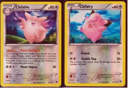 2 POKEMON RARE CLEFABLE 98/135 & CLEFAIRY 97/135 -PLASMA STORM REVERSE HOLO NM - Image 1
