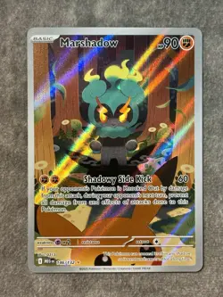 English Pokemon Marshadow 146/132 ME01: Mega Evolution Holo Illustration Rare NM - Image 1