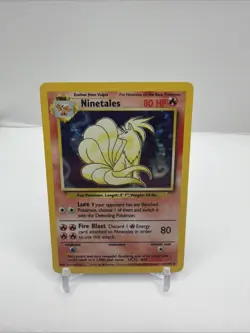 Ninetales Base Set 12/102 Pokemon: Base Set Unlimited Holo Rare - Near Mint - Image 1