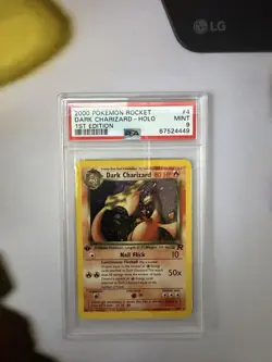 Pokemon Dark Charizard 1st Edition Holo PSA 9 Team Rocket 4/82 2000 - Image 1