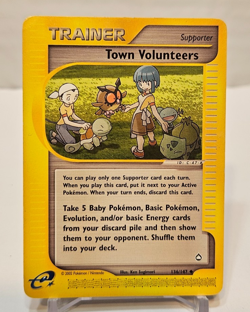 Town Volunteers 136/147 Uncommon Aquapolis Pokemon 1661 - Image 1