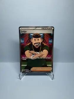 Judge 228/091 Full Art Trainer Ultra Rare Holo Paldean Fates Pokemon TCG NM - Image 1
