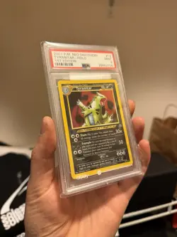 2001 POKEMON NEO DISCOVERY 1ST ED #12 TYRANITAR-HOLO PSA 9 - Image 2