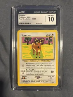 2001 Pokemon Stantler Neo Revelation 38/64 CGC 10 - Image 1