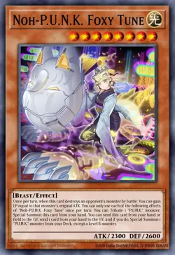 Noh-P.U.N.K. Foxy Tune BLMM-EN074 1st ED Yu-Gi-Oh! ULTRA RARE - Image 1