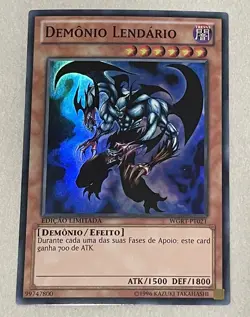 Legendary Fiend (PORTUGUESE) Super Rare 1st Editio WGRT-EN021 WGRT-PT021 Yugioh - Image 1