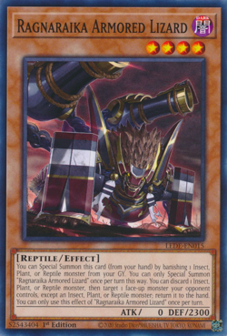 Ragnaraika Armored Lizard LEDE-EN015 1st ED Yu-Gi-Oh! - Image 1