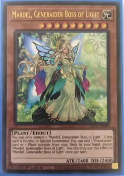 YuGiOh Mardel, Generaider Boss of Light Ultra Rare 1st Edition NM GFP2-EN089 - Image 1