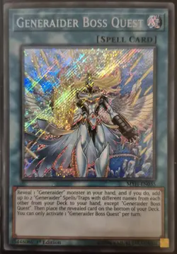 YuGiOh Generaider Boss Quest Secret Rare 1st Edition MYFI-EN035 - Image 1
