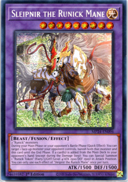Sleipnir the Runick Mane - MP24-EN096 Prismatic Secret Rare 1st Edition Yugioh - Image 1