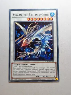 Yugioh - Askaan, The Bicorned Ghoti - POTE-EN089 - Common - 1st Edition - VLP - Image 1