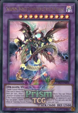 1st ed Starving Venom Predapower Fusion Dragon ultra rare DIFO-EN036 Yugioh - Image 1