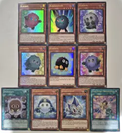 YuGiOh 10 Card Kuriboh and Related Card Set/Lot - Image 1