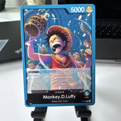 One Piece TCG Monkey.D.Luffy P-047 Sealed Battle Kit Trophy Promo - Image 1