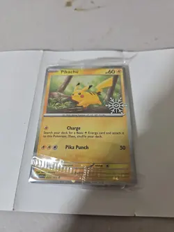 Pokemon Cards Pikachu TCG Holiday Calendar 2025 Holo Festive Stamp Promo Card - Image 1