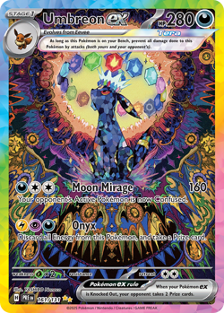 Umbreon ex 161/131 Special Illustration Rare Prismatic Evolutions Pokemon NM - Image 1