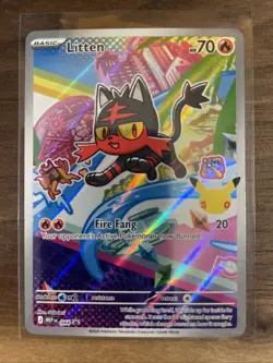 LITTEN - 044 044 HOLO PROMO ME: MEGA EVOLUTION PROMO POKEMON NEAR MINT - Image 1