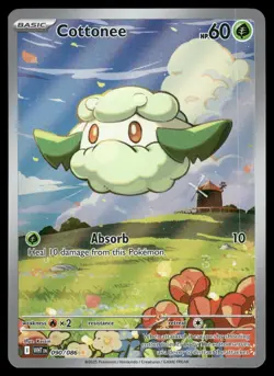 Cottonee - 090/086 090/086 Illustration Rare SV: White Flare Pokemon Near Mint - Image 1