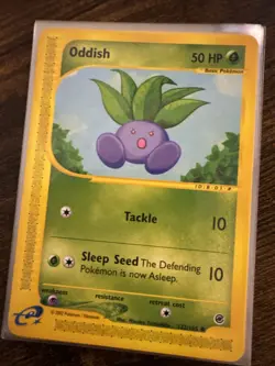 Pokemon Oddish 122/165 EX Expedition LP - Image 1