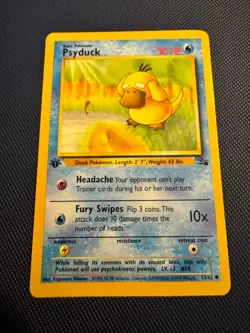 Pokemon TCG Psyduck 53/62 Fossil Common LP - Image 1