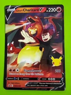 Pokemon TCG Lance's Charizard V SWSH133 SWSH: Sword & Shield Promo LP - Image 1