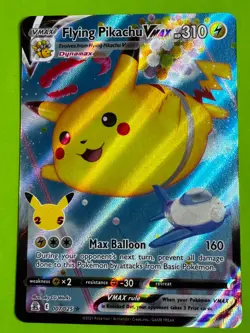 Pokemon TCG Flying Pikachu VMAX 007/025 Celebrations Ultra Rare NM - Image 1
