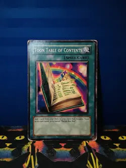 Yu-Gi-Oh! Toon Table Of Contents Unlimited Edition DB2-EN121 HP Common - Image 1