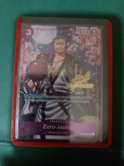 One Piece Zoro-Juurou OP05-067 CS 25-26 Event Pack PROMO CHAMPIONSHIP STAMP - Image 2