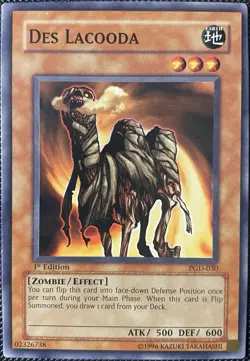 Des Lacooda PGD-030 Pharaonic Guardian 1st Edition - Yugioh Card - Image 1