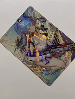 Helm Aquamarine Nikke Goddess Of Victory Girl Sexy Card Holo Anime Rare Waifu NM - Image 4