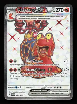 Magcargo ex 191/167 Ultra Rare Twilight Masquerade Pokemon Card - Image 1