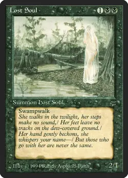 Lost Soul Legends HEAVILY PLD Black Common MAGIC THE GATHERING MTG CARD ABUGames - Image 1