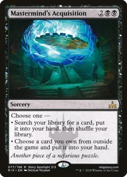 MTG - Mastermind's Aquisition - RIX 077/196 - Rivals of Ixalan - Rare - Magic - Image 1