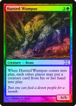 Hunted Wumpus FOIL 10th Edition PLD Green Uncommon MAGIC MTG CARD ABUGames - Image 1