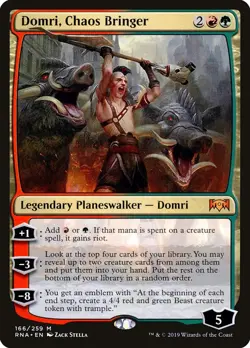 Domri, Chaos Bringer Ravnica Allegiance NM Mythic Rare CARD ABUGames - Image 1