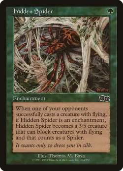 Hidden Spider Urza's Saga NM Green Common MAGIC THE GATHERING CARD ABUGames - Image 1
