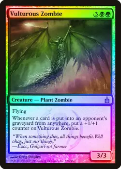 Vulturous Zombie FOIL Ravnica: City of Guilds HEAVILY PLD Rare CARD ABUGames - Image 1