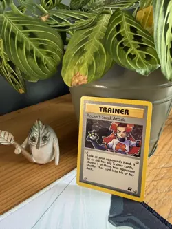 Rocket's Sneak Attack 72/82 Non Holo Rare Trainer Pokemon Card NM ✨ - Image 1