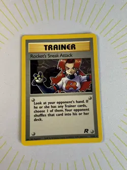 Rocket's Sneak Attack 72/82 Non Holo Rare Trainer Pokemon Card NM ✨ - Image 2