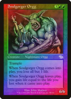 Soulgorger Orgg FOIL Judgment PLD Red Uncommon MAGIC GATHERING CARD ABUGames - Image 1