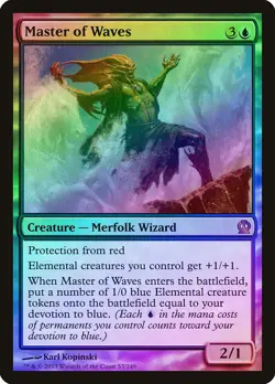 Master of Waves FOIL Theros NM Blue Mythic Rare MAGIC GATHERING CARD ABUGames - Image 1