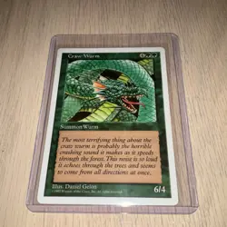 1995 Magic Deckmaster MTG Craw Wurm Fifth Edition 286 RARE - Image 1