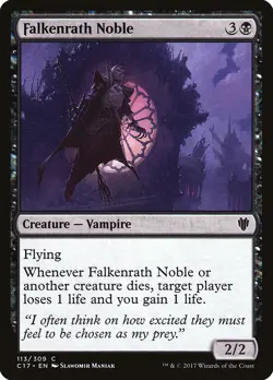 Falkenrath Noble Commander 2017 NM Black Common MAGIC GATHERING CARD ABUGames - Image 1