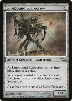 Lurebound Scarecrow Shadowmoor NM Artifact Uncommon MAGIC MTG CARD ABUGames - Image 1