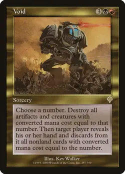 Void Invasion HEAVILY PLD Black Red Rare MAGIC THE GATHERING MTG CARD ABUGames - Image 1