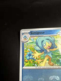 Pokemon TCG Simipour 018/086 Sv: Black Bolt Master Ball Holo - Image 5